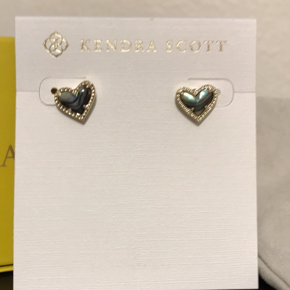 Kendra Scott Heart Studs - Picture 2 of 3